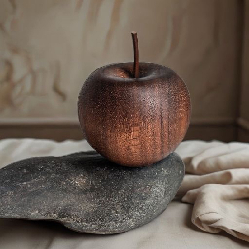 Home Fragrance Oil - 1PCS Of Wooden Apple Shaped Essential