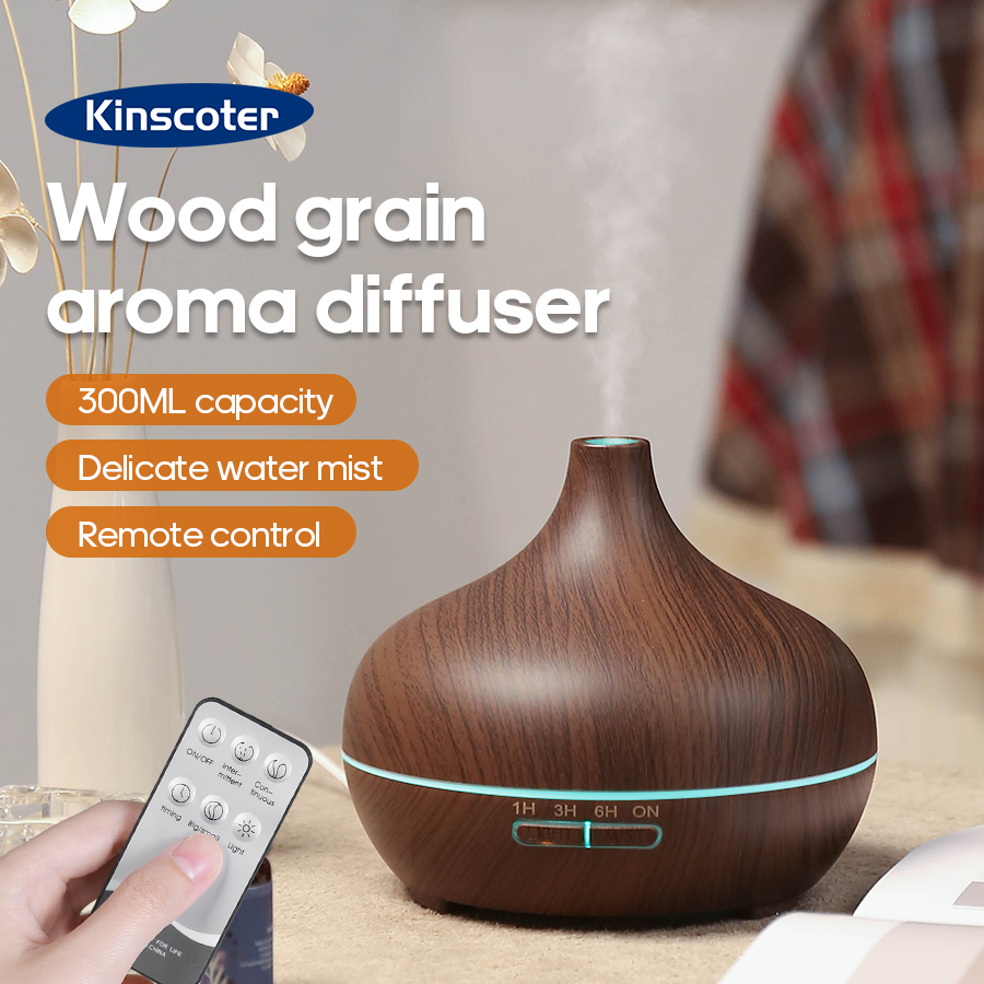 Home Fragrance Accessories - KINSCOTER Wood Grain Aromatherapy Diffuser 300ml