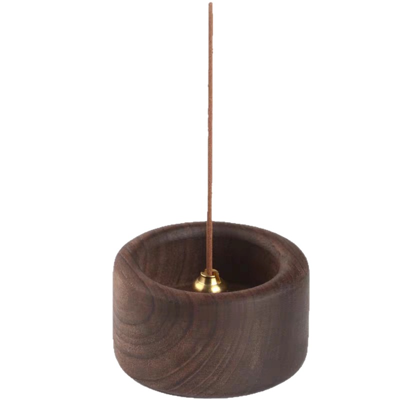 Home Fragrance Incense Sticks - 1PCS Black Walnut Solid Wood Incense