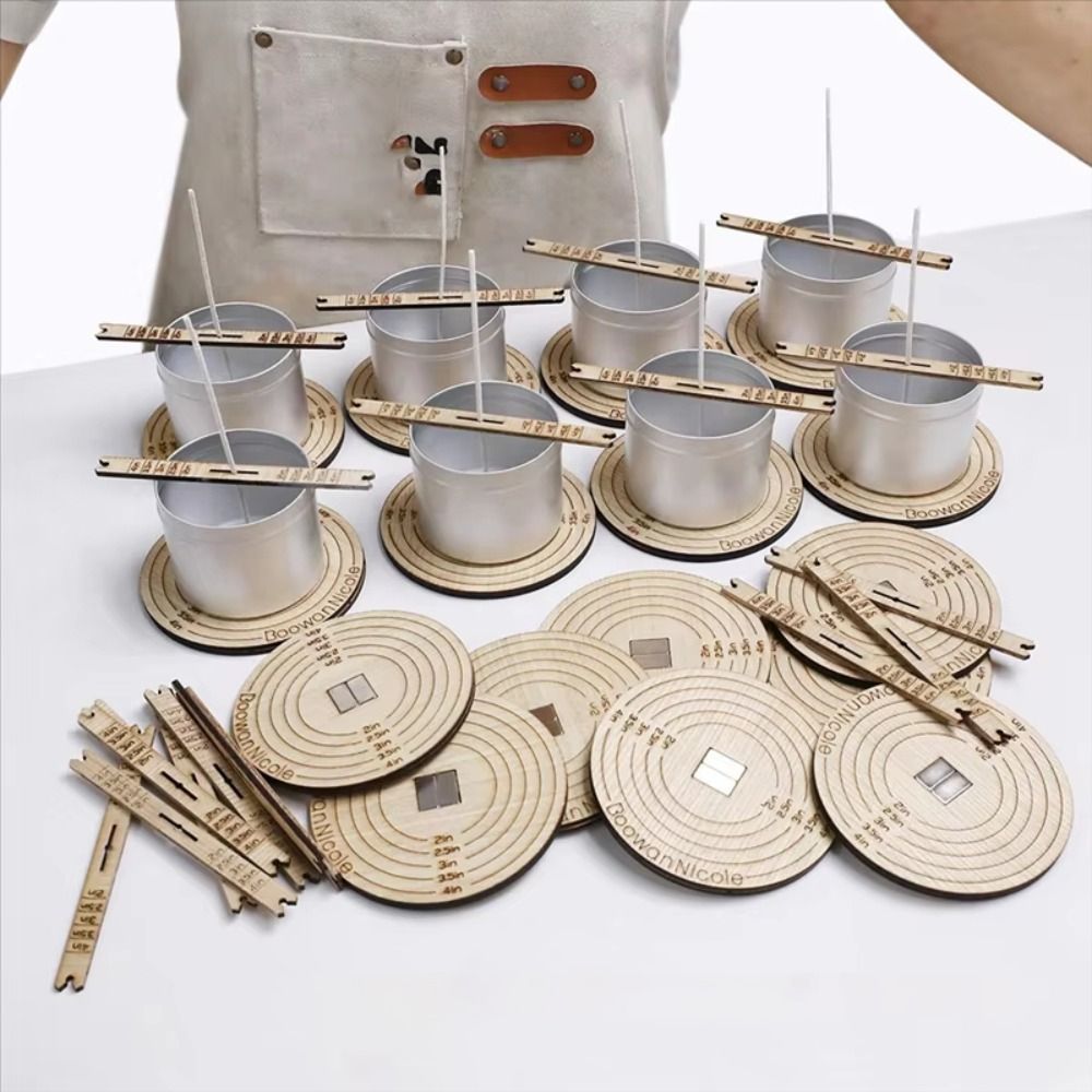 Wooden Wick Candle - Universal Candle Wick Centering Tool Wooden