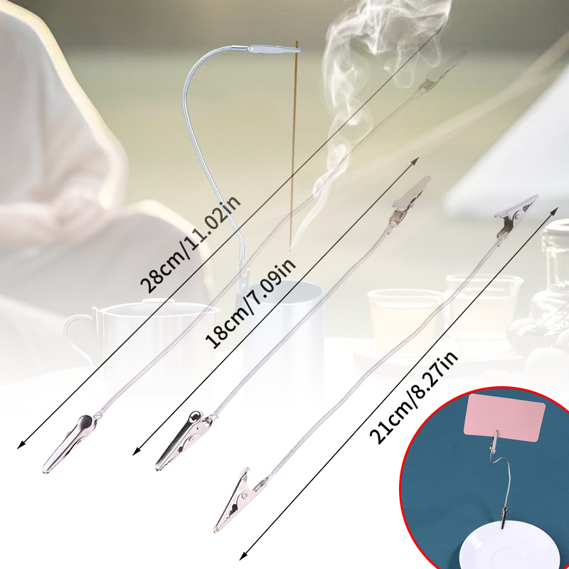 Home Fragrance For Diffuser - 10Pcs Double Headed Metal Incense Clip