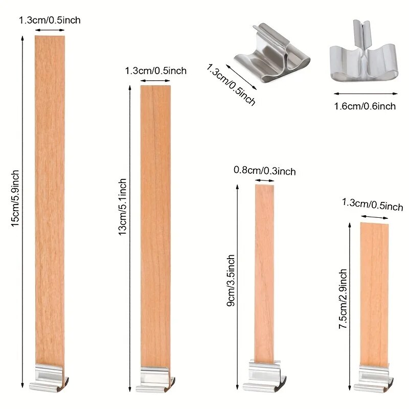 30pcs High Quality Wooden Cand - огляд і ціна Wooden Wick Candle