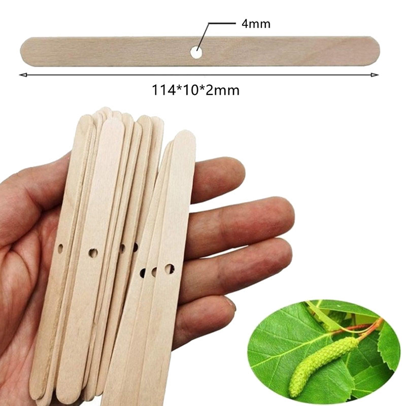 ●50PCS Wooden Candle Wick Hold - огляд і ціна Wooden Wick Candle