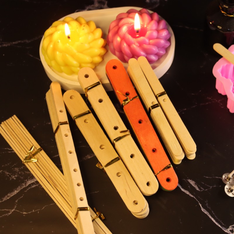 20pcs Wooden Candle Wick Holde - огляд і ціна Wooden Wick Candle