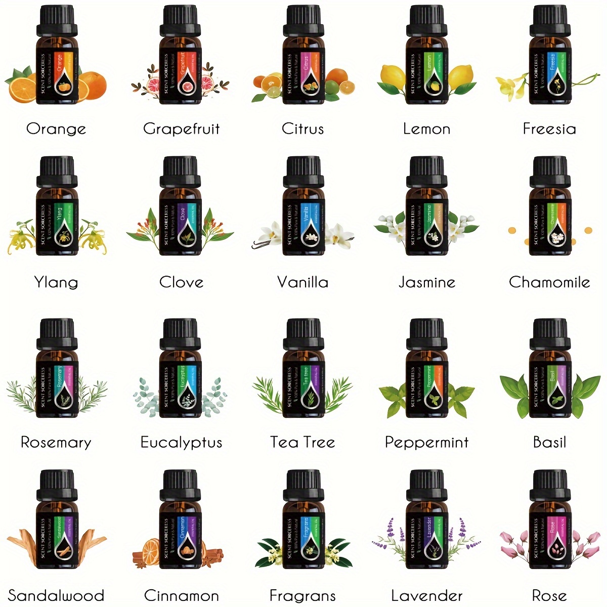 20pcs/set Essential Oil Set La - огляд і ціна Home Fragrance Oil