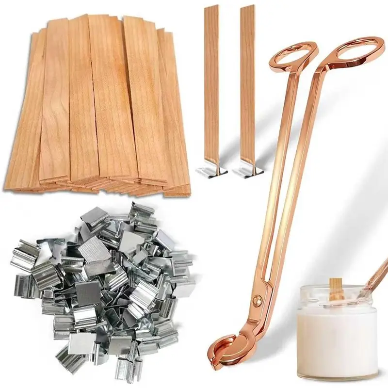 100Pcs Premium Wooden Candle W - огляд і ціна Wooden Wick Candle