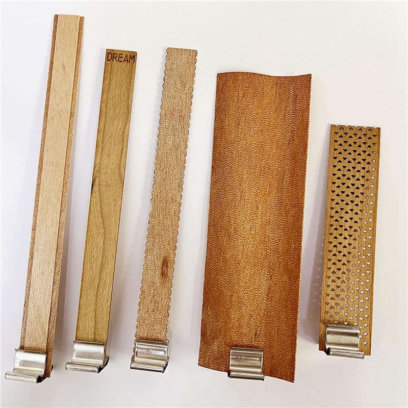 ABUI-400 PCS Metal Wick Sustai - огляд і ціна Wooden Wick Candle