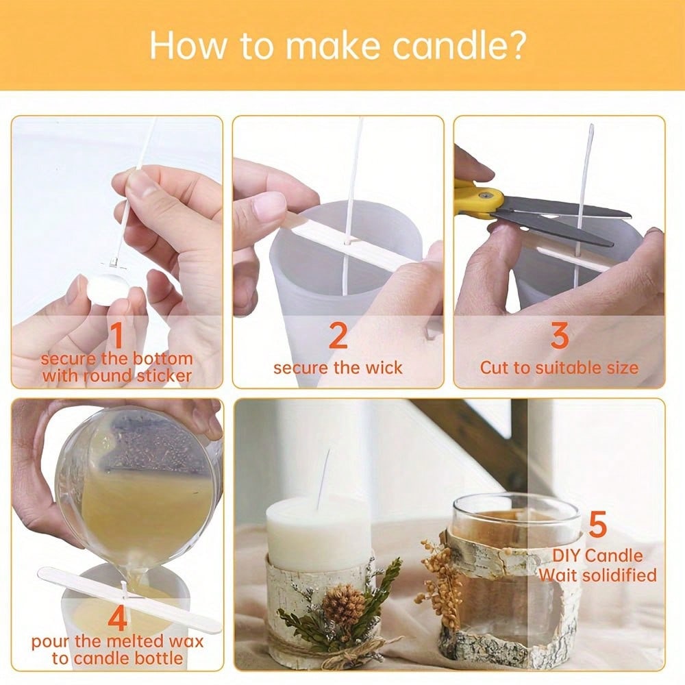 5/10/20/30/50pcs Wooden Candle - огляд і ціна Wooden Wick Candle