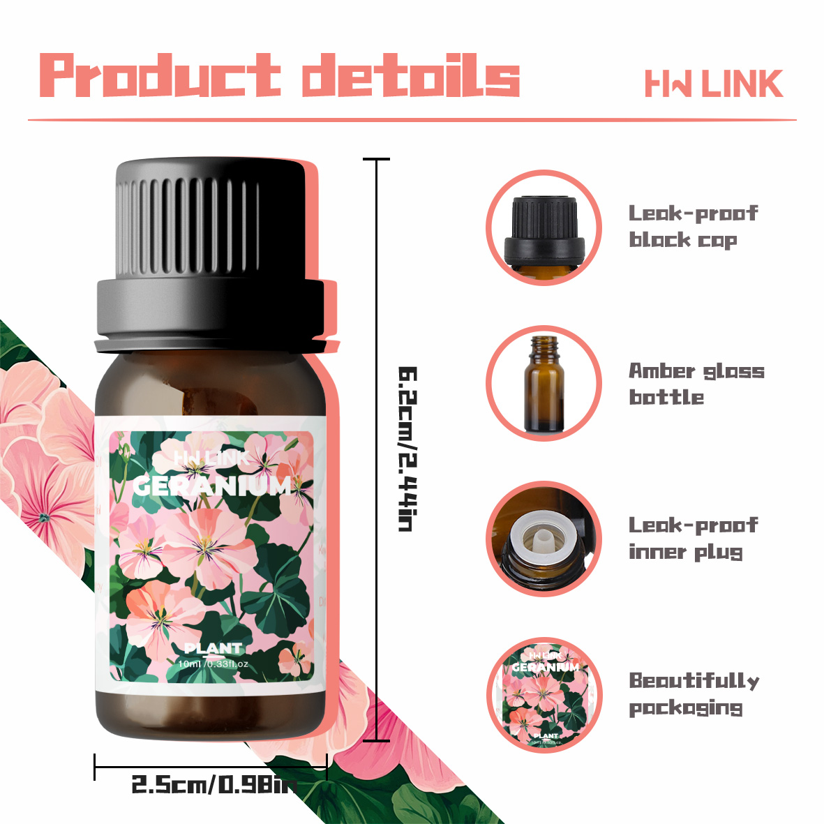 Geranium Essential Oil 10ml 10 - огляд і ціна Home Fragrance Accessories