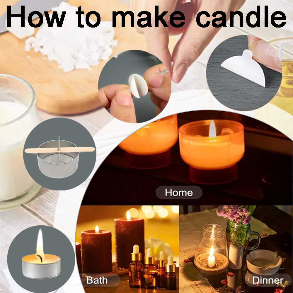 55pcs Flower Candle Wick Wood  - огляд і ціна Wooden Wick Candle