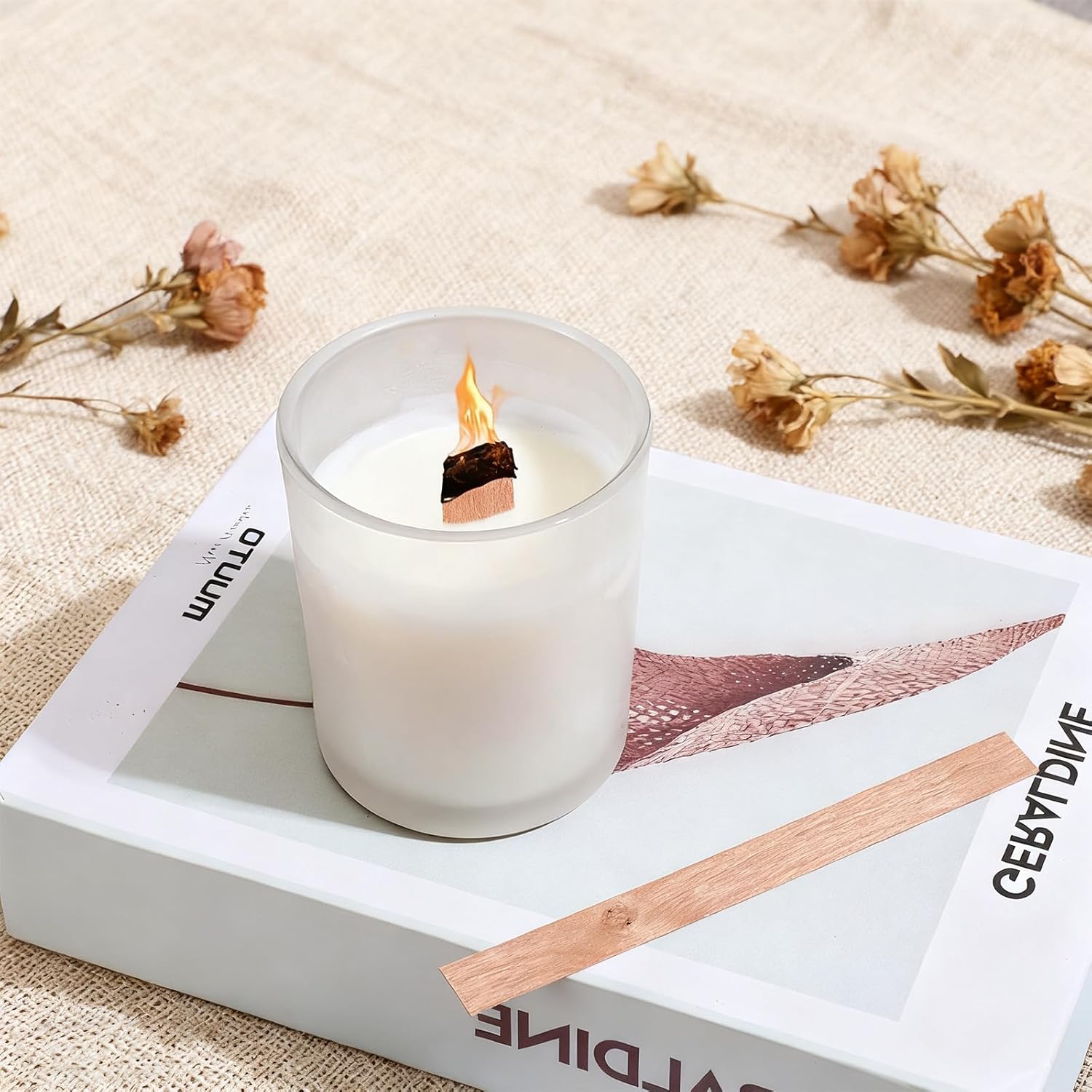 60Pcs Wood Wicks for Candles M - огляд і ціна Wooden Wick Candle