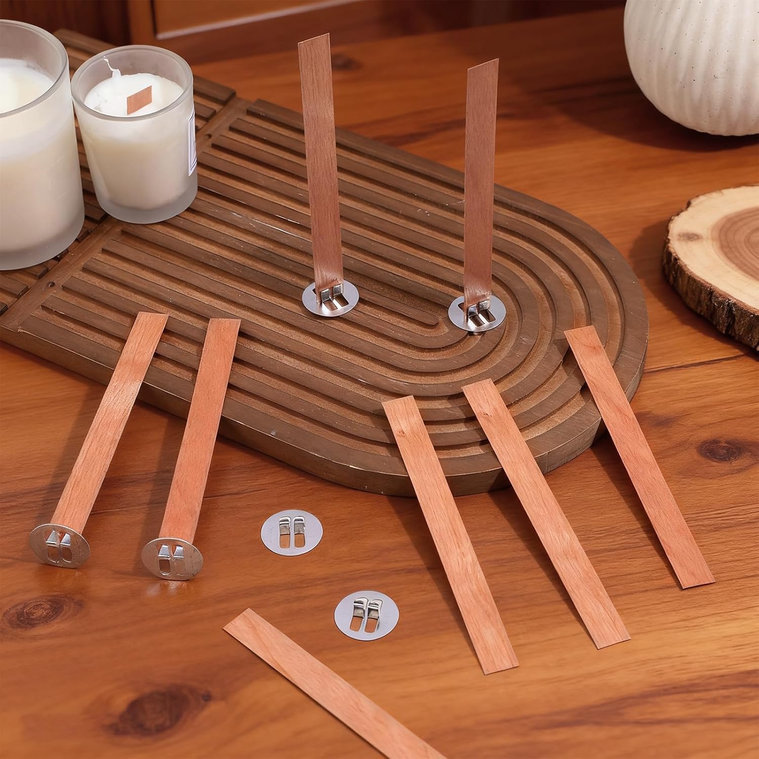 60Pcs Wood Wicks for Candles M - огляд і ціна Wooden Wick Candle
