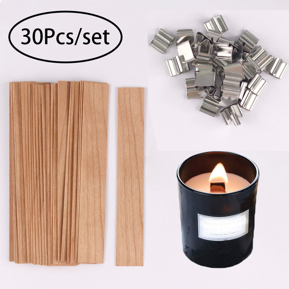 30pcs Wooden Candle Wicks Cand - огляд і ціна Wooden Wick Candle