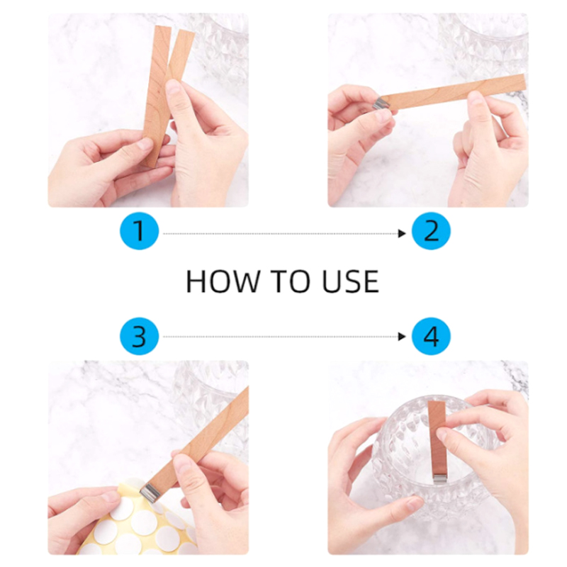 30pcs Wooden Candle Wicks Cand - огляд і ціна Wooden Wick Candle