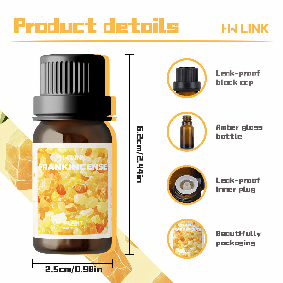 Frankincense Essential Oil 10m - огляд і ціна Home Fragrance Accessories